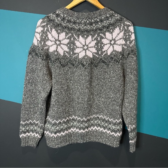 Vintage Paris Sport Club Women’s Cardigan Sweater Button Closure grey Normcore S - Picture 3 of 7